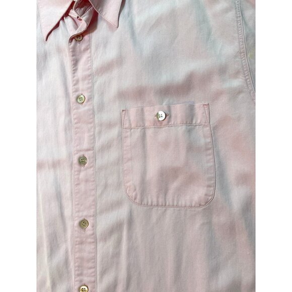 Ermenegildo Zegna Shirt Casual Luxury Pink Long‎ Sleeve Italy XL - Picture 3 of 8